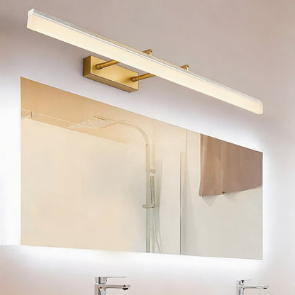 Extendable Dual-Rod LED Vanity Light Bar Stainless Steel 41–80cm 3-Colour