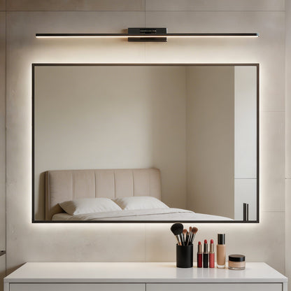 Copper Rotating LED Vanity Light Bar 60–100cm Linear Acrylic Mirror Light