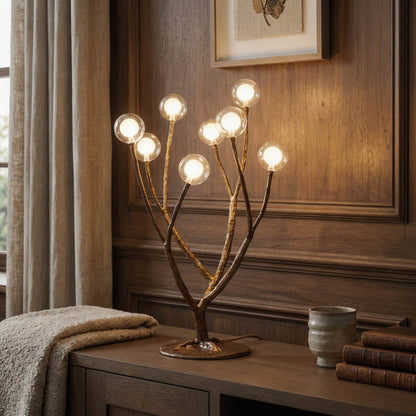 Tree Branch Floor Lamp Resin Glass LED Rustic Nordic
