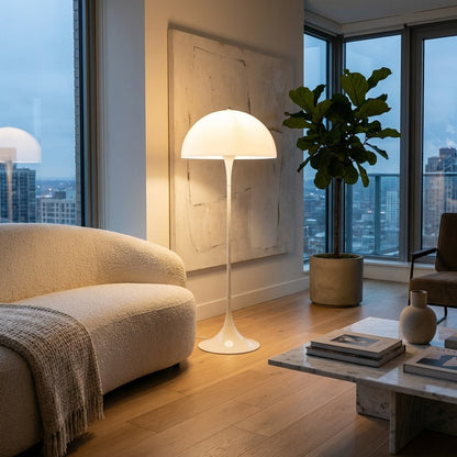 Mushroom Acrylic Floor Lamp White LED Ambient Light