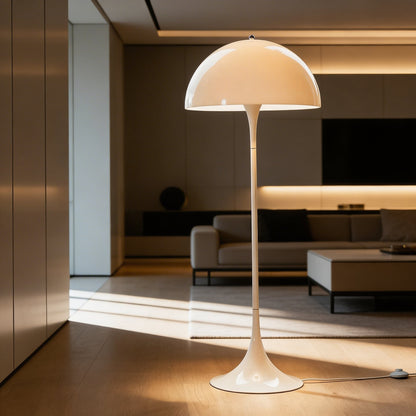 Mushroom Acrylic Floor Lamp White LED Ambient Light