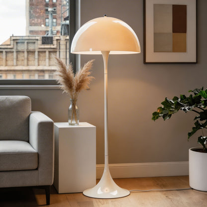 Mushroom Acrylic Floor Lamp White LED Ambient Light