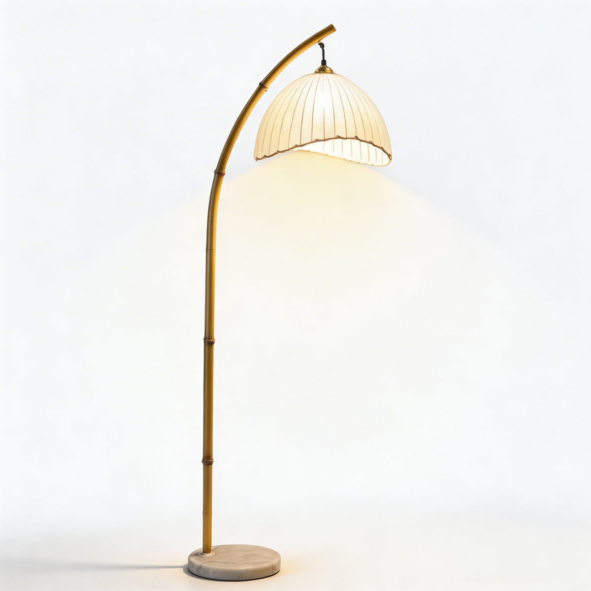 Imitation Bamboo Floor Lamp Tricolor LED Nordic Light