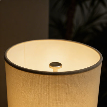 Nordic Wood Tricolor LED Floor Lamp Cloth Shade