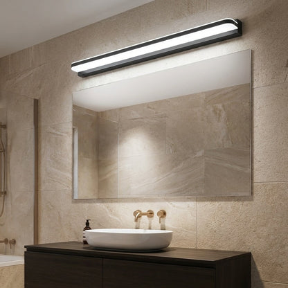 Up & Down LED Vanity Light Polished Iron Trim 62–120cm Silver, Black or White