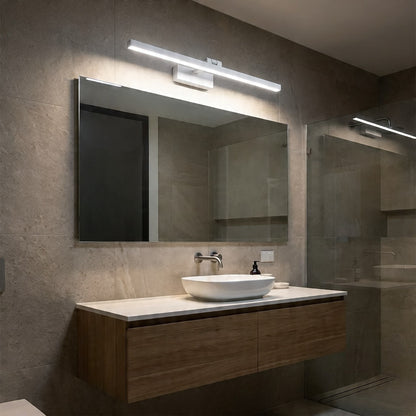 Rotatable Bath Bar LED Vanity Light 60–80cm Black or White Metal & Acrylic