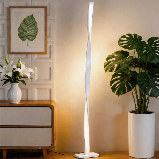 Dimmable LED Floor Lamp Adjustable Metal Standing Light