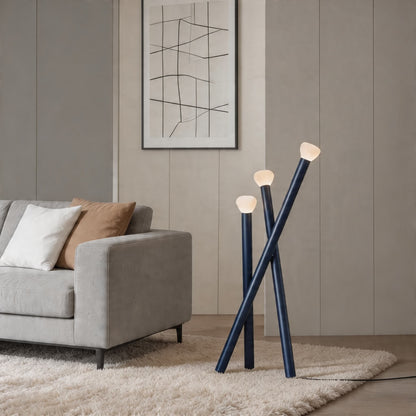 Nordic Minimalist Floor Lamp Black Adjustable LED