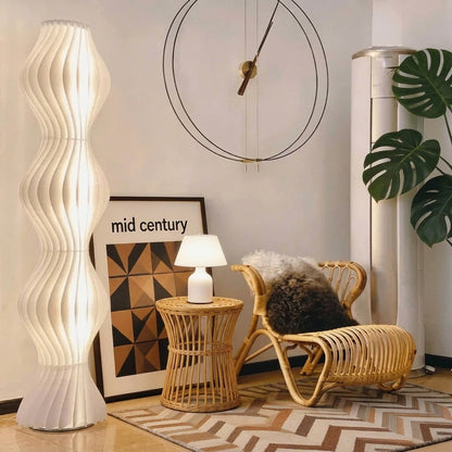 Nordic Acrylic Floor Lamp Remote LED Adjustable 69in