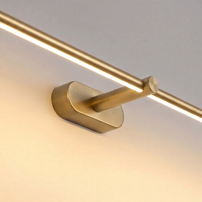 Minimalist Linear LED Vanity Wall Light IP44 69–127cm Gold, Black or Nickel