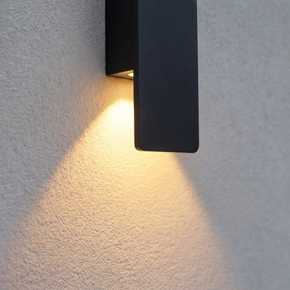 Modern Outdoor Wall Light Wall Mounted Aluminum 18W LED Weather Resistant for Gardens and Porches