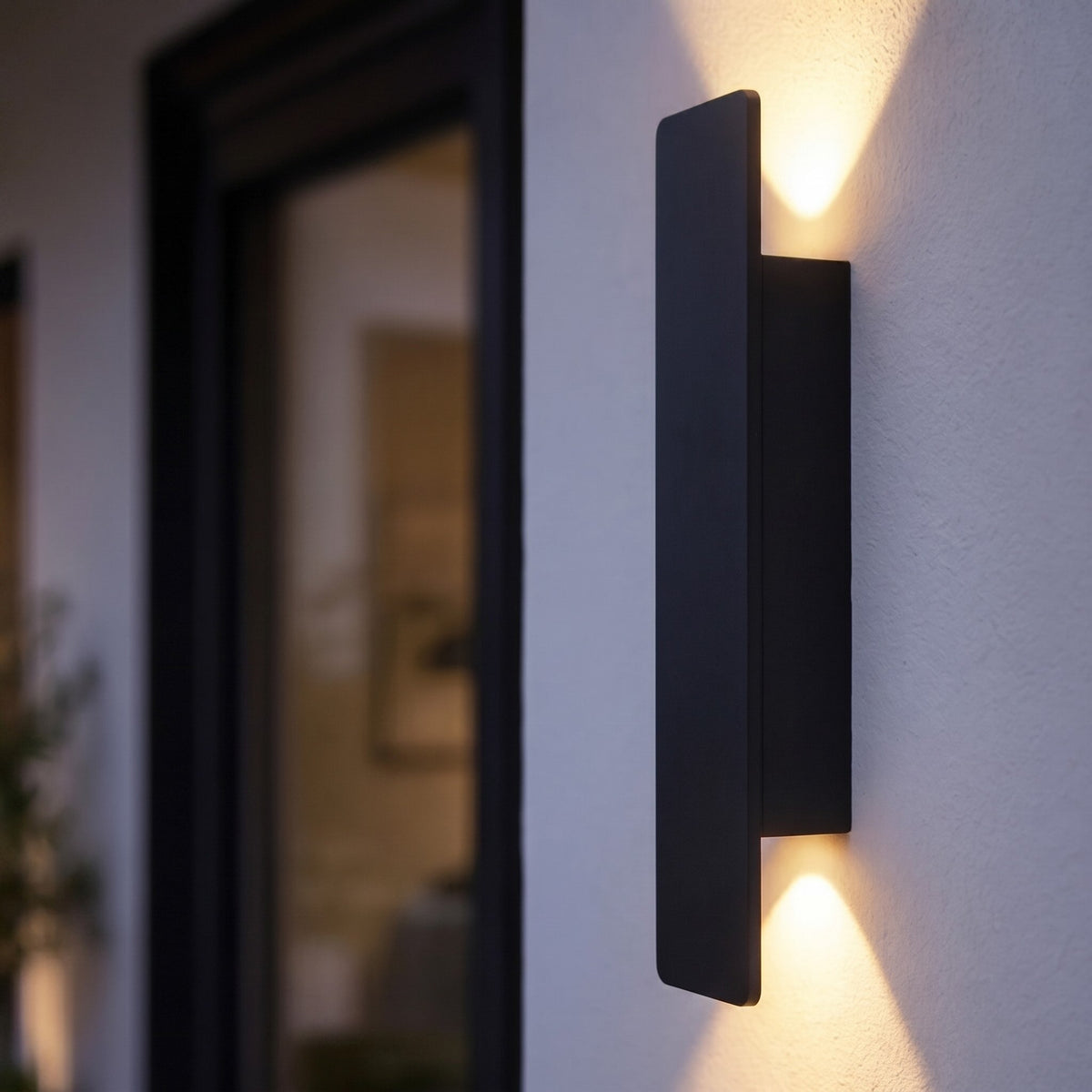 Modern Outdoor Wall Light Wall Mounted Aluminum 18W LED Weather Resistant for Gardens and Porches