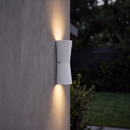 Modern Outdoor Wall Lantern Waterproof Metal and Acrylic LED Wall Light Fixture