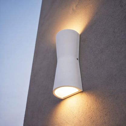 Modern Outdoor Wall Lantern Waterproof Metal and Acrylic LED Wall Light Fixture