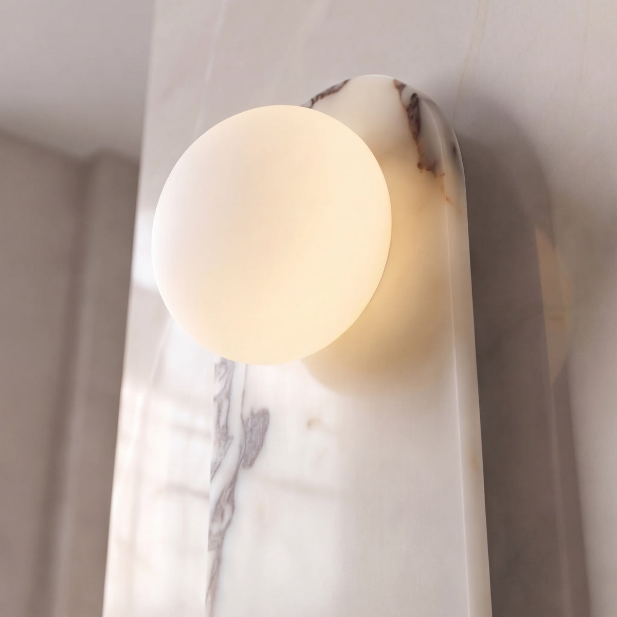 Marble Wall Sconce Adjustable LED Warm Wall Light
