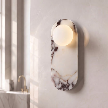 Marble Wall Sconce Adjustable LED Warm Wall Light