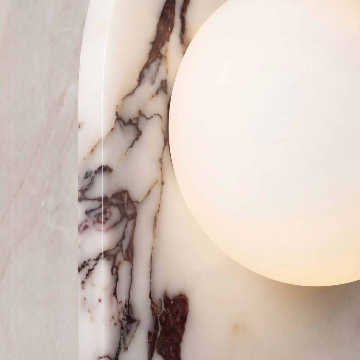 Marble Wall Sconce Adjustable LED Warm Wall Light
