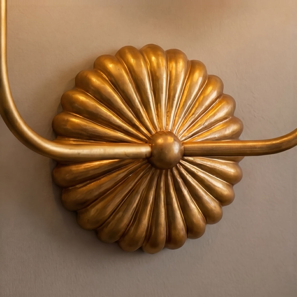 Antique Gold Wall Light Adjustable Metal LED Fixture