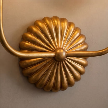 Antique Gold Wall Light Adjustable Metal LED Fixture