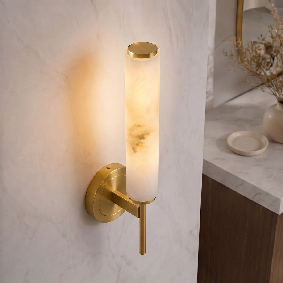 Alabaster Adjustable Wall Sconce