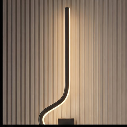 Curved Metal Wall Sconce Adjustable LED Wall Light