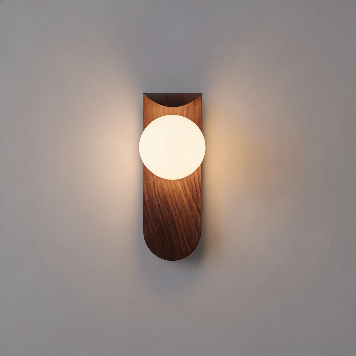Bentwood Opal Glass Wall Light Nordic LED Sconce