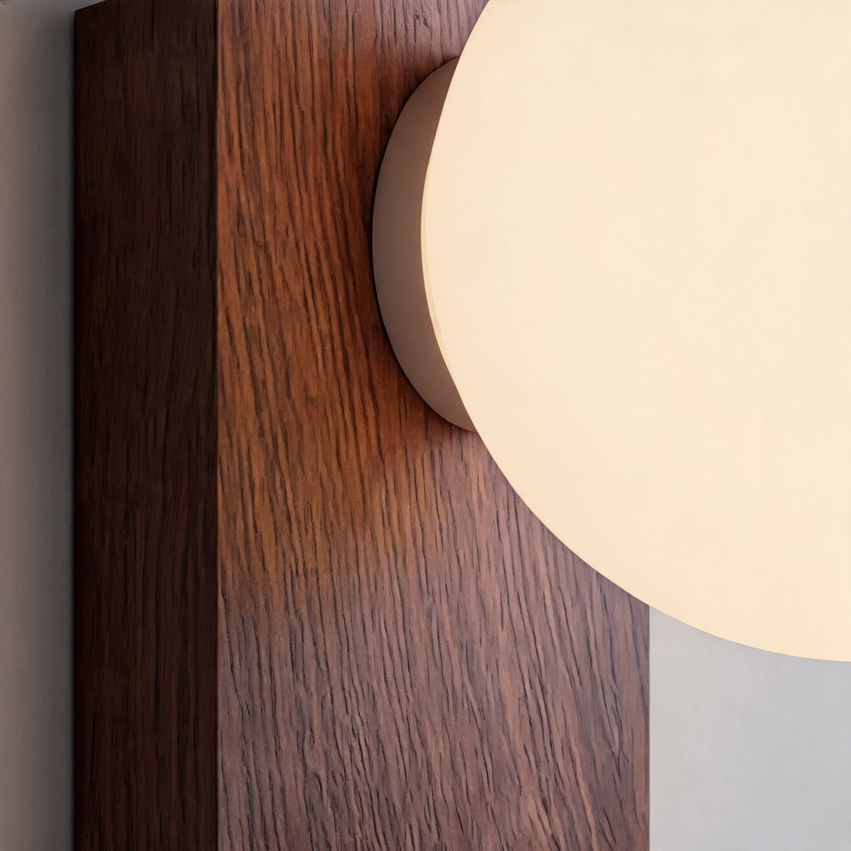 Bentwood Opal Glass Wall Light Nordic LED Sconce