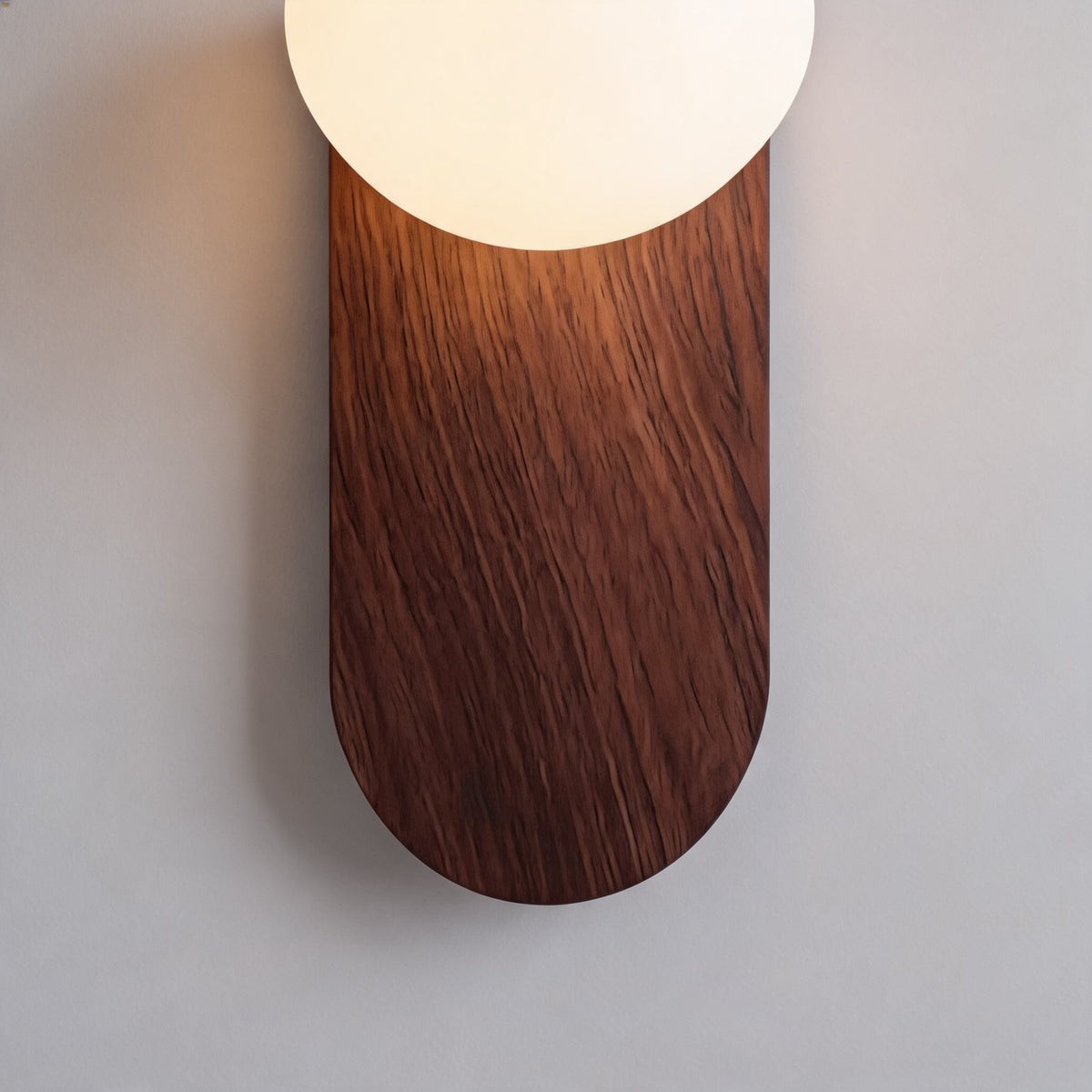 Bentwood Opal Glass Wall Light Nordic LED Sconce
