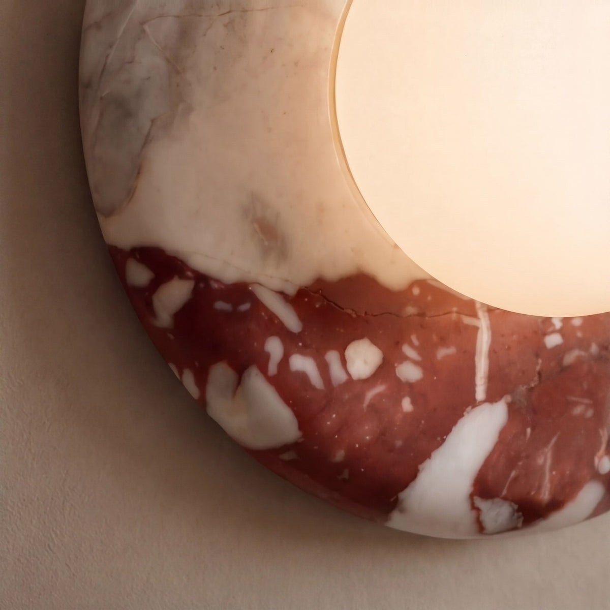 Onyx Stone Wall Sconce LED Lighting Fixture Warm