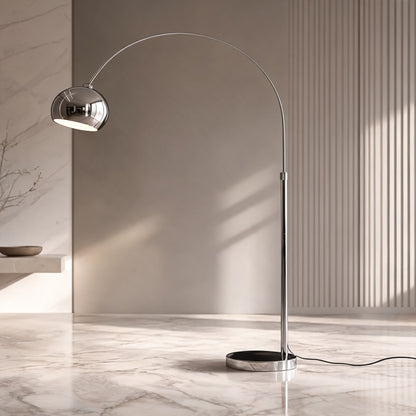 Angler Floor Lamp Matte Black Adjustable LED Metal