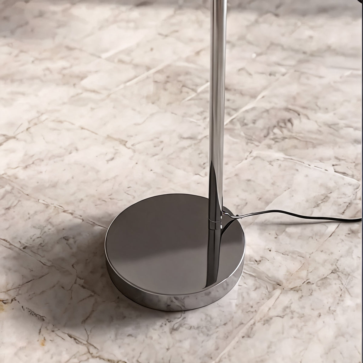 Angler Floor Lamp Matte Black Adjustable LED Metal