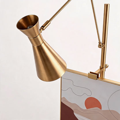 Gold & White Marble Floor Lamp LED Living Room Light