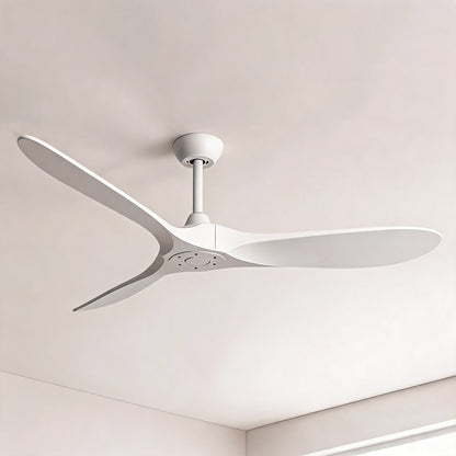 Sculpted Blade Scandinavian DC Ceiling Fan 6 Speed Wall Control 106 to 152 cm