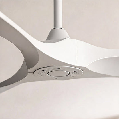 Sculpted Blade Scandinavian DC Ceiling Fan 6 Speed Wall Control 106 to 152 cm