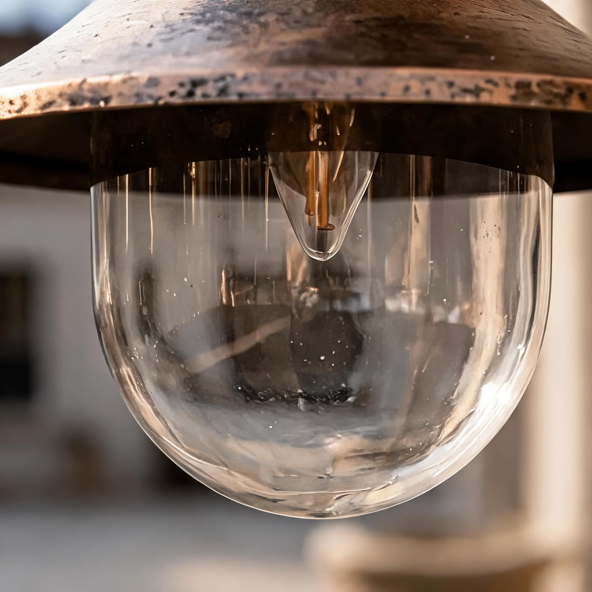 Vintage Outdoor Wall Light Waterproof Aluminum Horn Shape LED Fixture Warm White 3000K
