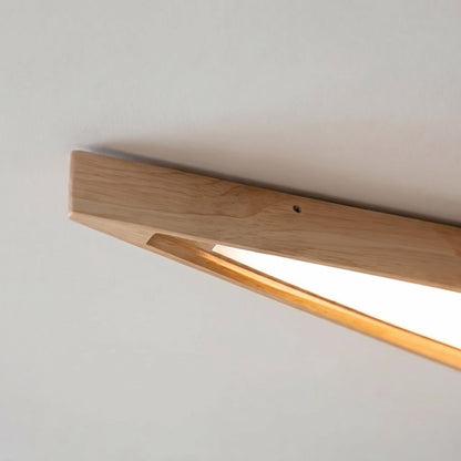 Diamond Wood LED Strip Ceiling Light 148cm Adjustable Colour Temperature