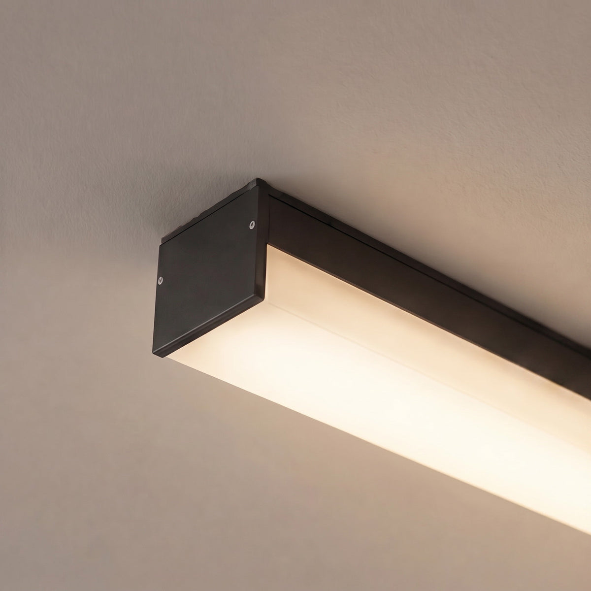 Minimalist LED Strip Flush Mount Ceiling Light Aluminium Dimmable 12-80W