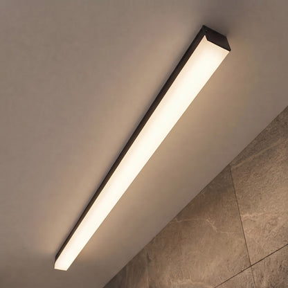 Minimalist LED Strip Flush Mount Ceiling Light Aluminium Dimmable 12-80W