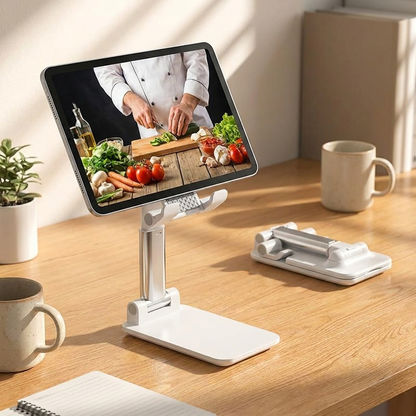 Adjustable Phone and Tablet Stand Desk Accessories Foldable Home Office