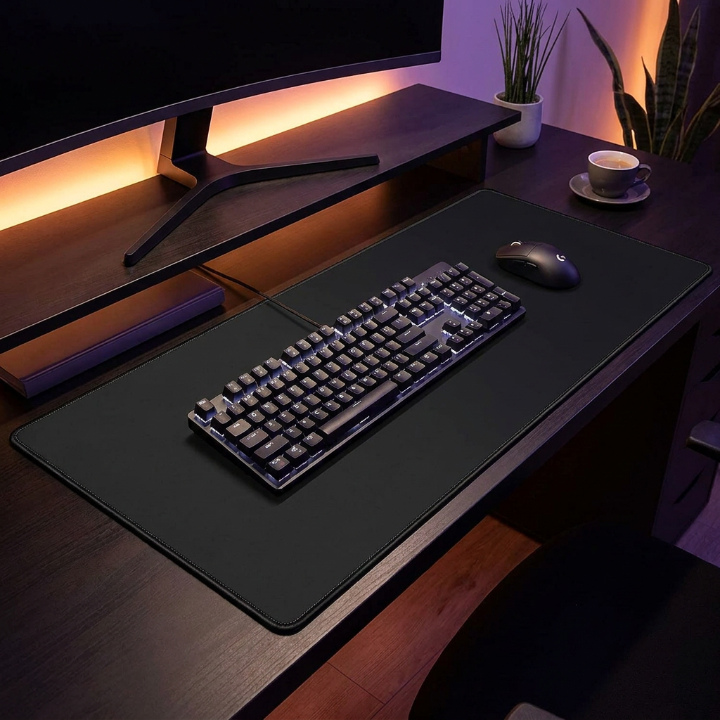XXL Black Desk Mat 90×40 — Wholesale Case