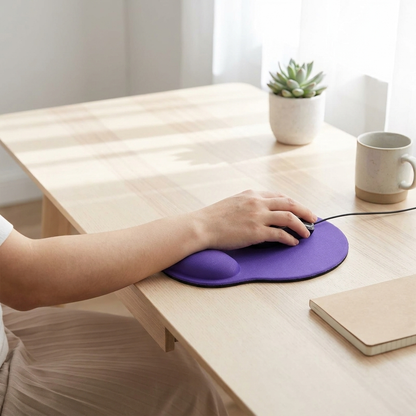 EVA Foam Wrist Rest Mouse Pad Desk Accessories Ergonomic and PU Construction
