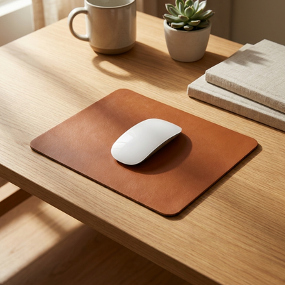 Small PU Leather Mouse Pad Desk Accessories Non-Slip Waterproof Dimensions Extended Mat