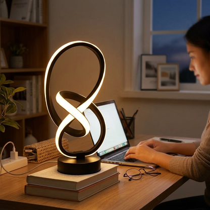 Creative LED Desk Lamp Adjustable Brightness Home Office Indoor Lighting Smooth Dimming Control