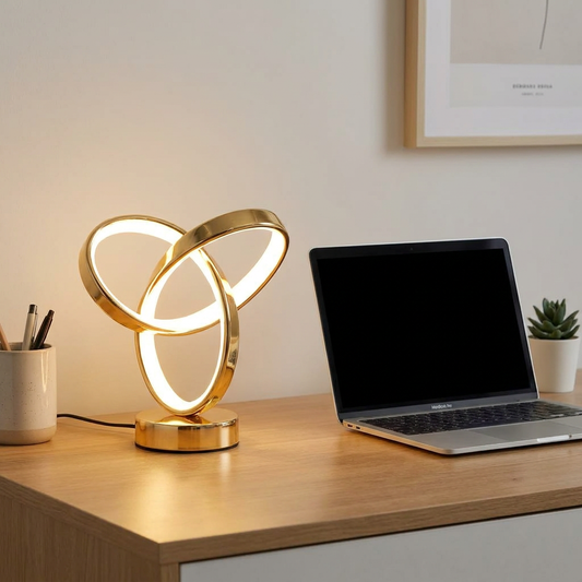 LED USB Dimmable Desk Lamp – Modern Gold Design Eye Care Light