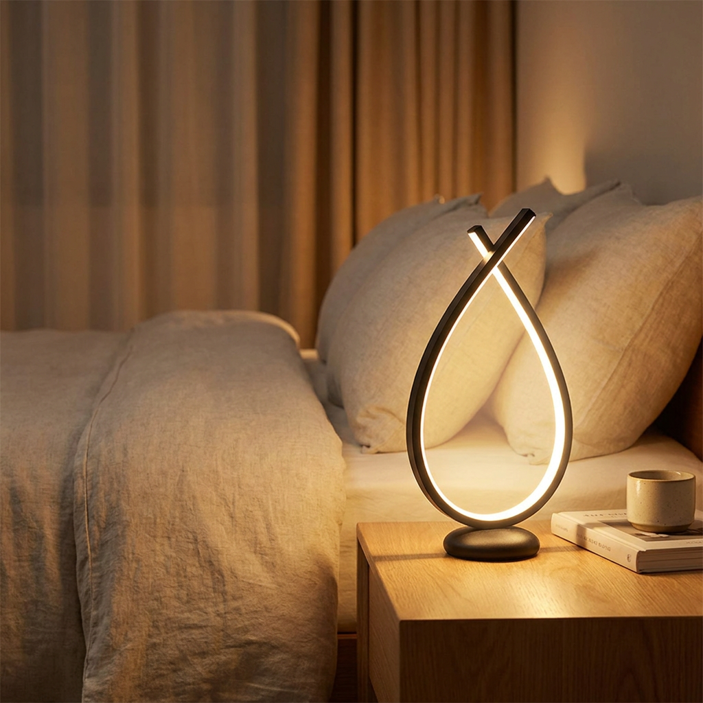 LED USB Night Lamp – Minimalist Desktop Touch Dimmer Decor Light