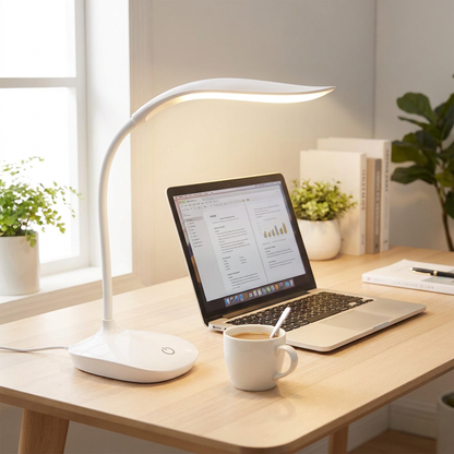 Home Office LED Desk Lamp USB Touch Dimmer Indoor Lighting Rechargeable 3-Level Dimming