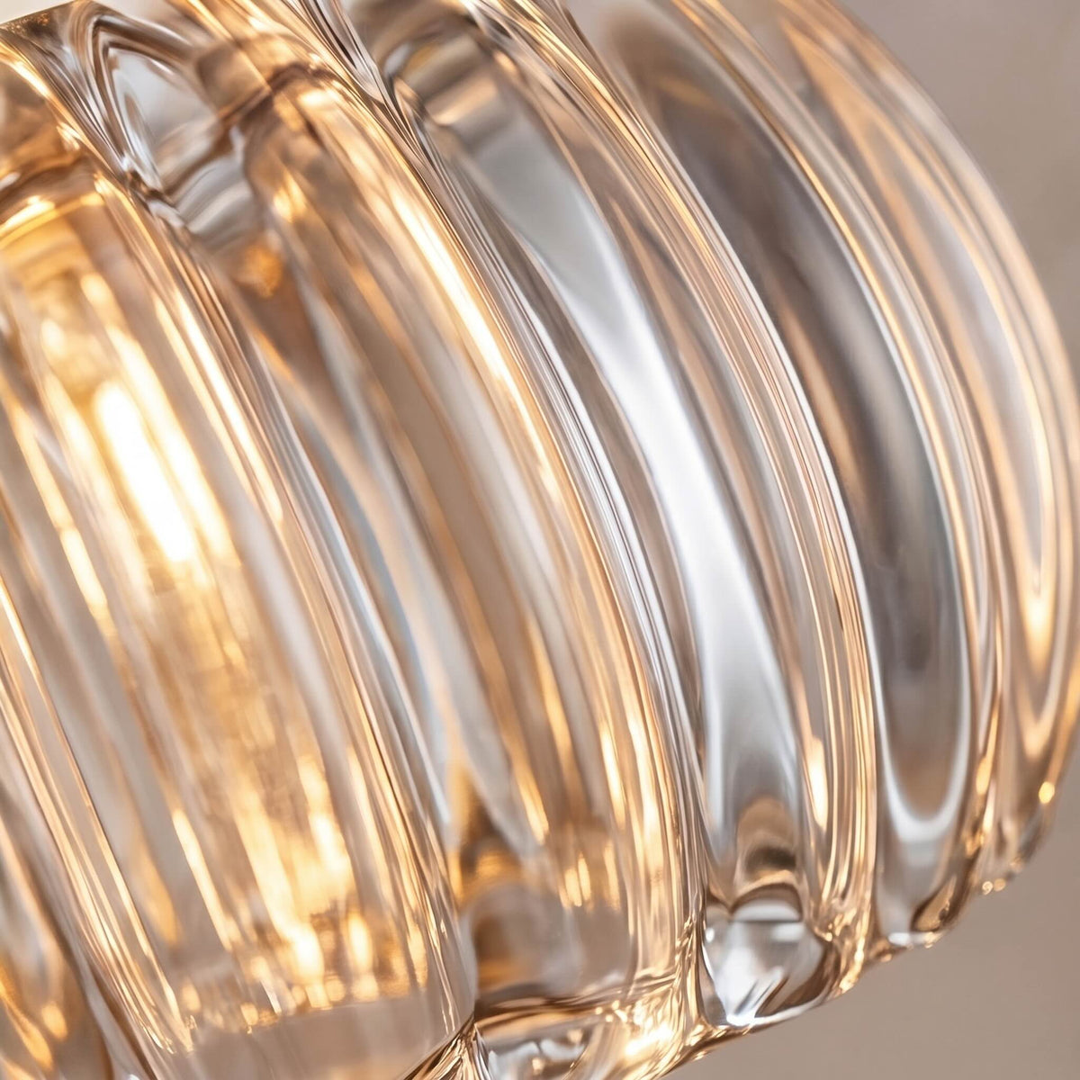 Geometric Crystal LED Flush Mount Ceiling Light Metal Warm White RGB