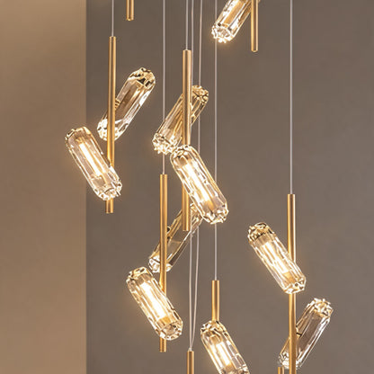 Adjustable Metal Chandelier Hanging LED Light Fixture