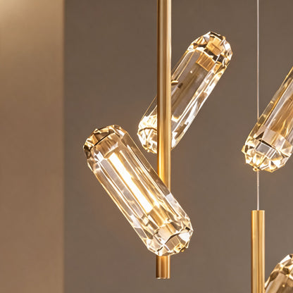 Adjustable Metal Chandelier Hanging LED Light Fixture