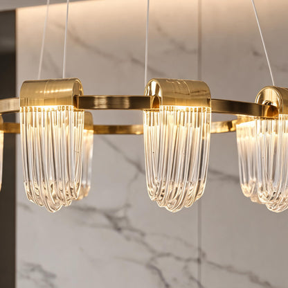 Circular Chandelier Hanging LED Light Fixture